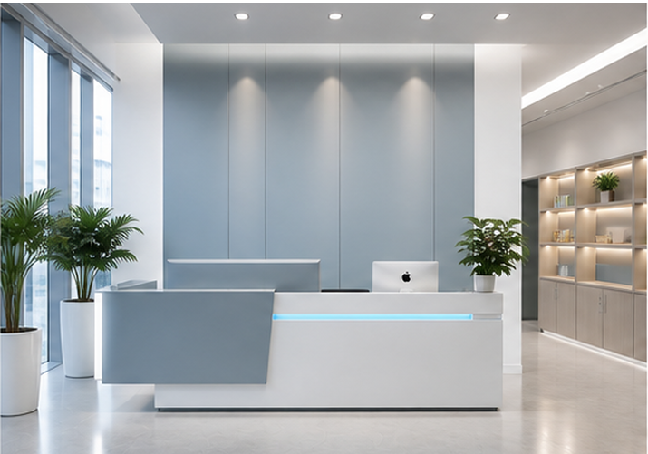 MICROSKY reception and workplace